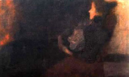 Lady at the Fireplace Gustav Klimt